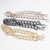 Maxbell Bag Chain Strap Charms Flat Crossbody DIY Handbag Purse Light Gold 60cm