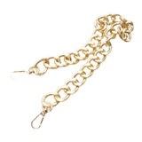 Maxbell Bag Chain Strap Charms Flat Crossbody DIY Handbag Purse Light Gold 60cm