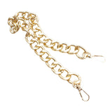 Maxbell Bag Chain Strap Charms Flat Crossbody DIY Handbag Purse Light Gold 60cm