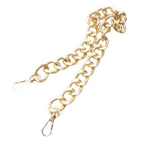 Maxbell Bag Chain Strap Charms Flat Crossbody DIY Handbag Purse Light Gold 60cm