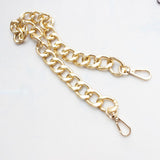 Maxbell Bag Chain Strap Charms Flat Crossbody DIY Handbag Purse Light Gold 60cm