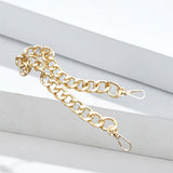 Maxbell Bag Chain Strap Charms Flat Crossbody DIY Handbag Purse Light Gold 60cm