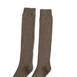Maxbell Breathable Cotton Mens Knee High Warm Long Winter Thick Socks  Brown