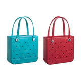 Maxbell Fashion Outdoor EVA Beach Bag Portable Storage Hole Big Bag Basket Blue