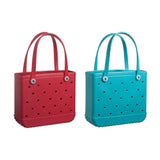 Maxbell Fashion Outdoor EVA Beach Bag Portable Storage Hole Big Bag Basket Blue