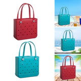 Maxbell Fashion Outdoor EVA Beach Bag Portable Storage Hole Big Bag Basket Blue