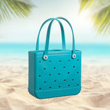 Maxbell Fashion Outdoor EVA Beach Bag Portable Storage Hole Big Bag Basket Blue