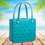 Maxbell Fashion Outdoor EVA Beach Bag Portable Storage Hole Big Bag Basket Blue