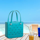 Maxbell Fashion Outdoor EVA Beach Bag Portable Storage Hole Big Bag Basket Blue