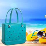 Maxbell Fashion Outdoor EVA Beach Bag Portable Storage Hole Big Bag Basket Blue