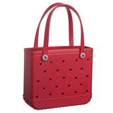 Maxbell Fashion Outdoor EVA Beach Bag Portable Storage Hole Big Bag Basket Red