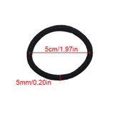 Maxbell 100x Women Hair Ties Anti-Slip Scrunchies Ponytail Holders for Kids 5mm