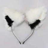 Maxbell Cat Ear Headband Headpiece Anime Accessories for Festival Lolita Women White