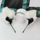 Maxbell Cat Ear Headband Headpiece Anime Accessories for Festival Lolita Women White