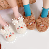 Maxbell Fashion Animal Slippers House Soft Comfy Winter Warm Plush rabbit 38 to 39