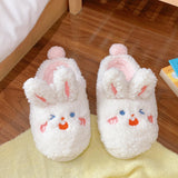 Maxbell Fashion Animal Slippers House Soft Comfy Winter Warm Plush rabbit 38 to 39