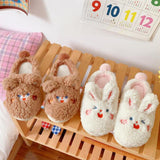 Maxbell Fashion Animal Slippers House Soft Comfy Winter Warm Plush rabbit 38 to 39