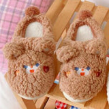 Maxbell Fashion Animal Slippers House Soft Comfy Winter Warm Plush bear 36 to 37