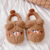 Maxbell Fashion Animal Slippers House Soft Comfy Winter Warm Plush bear 36 to 37