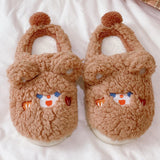 Maxbell Fashion Animal Slippers House Soft Comfy Winter Warm Plush bear 36 to 37