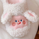 Maxbell Fashion Animal Slippers House Soft Comfy Winter Warm Plush white 38 to 39