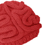 Maxbell Crochet Knit Beanie Hat Adult Kid Horrible Brain Prop Red Kid