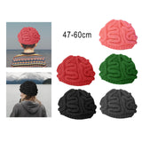 Maxbell Crochet Knit Beanie Hat Adult Kid Horrible Brain Prop Red Kid