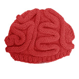 Maxbell Crochet Knit Beanie Hat Adult Kid Horrible Brain Prop Red Kid