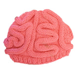 Maxbell Crochet Knit Beanie Hat Adult Kid Horrible Brain Prop Pink Adult