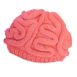 Maxbell Crochet Knit Beanie Hat Adult Kid Horrible Brain Prop Pink Adult