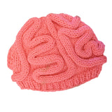 Maxbell Crochet Knit Beanie Hat Adult Kid Horrible Brain Prop Pink Adult