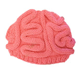 Maxbell Crochet Knit Beanie Hat Adult Kid Horrible Brain Prop Pink Adult