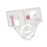 Maxbell 1:5/1:3 Womens Cloth Design Ruler Drafting Templet Clothing Prototype Too 1:5