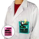 Maxbell Pen Holder Organizer Tool Case Quick Pick Bag for Lab Coat Pencil Pouch Pink