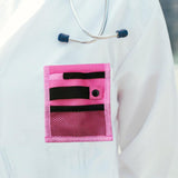 Maxbell Pen Holder Organizer Tool Case Quick Pick Bag for Lab Coat Pencil Pouch Pink