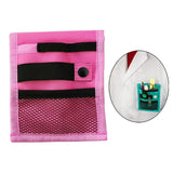 Maxbell Pen Holder Organizer Tool Case Quick Pick Bag for Lab Coat Pencil Pouch Pink