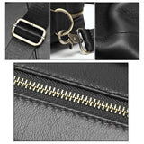 Maxbell Men's Business Briefcase Bag Leather Shoulder Messenger for Computer Office Black
