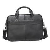 Maxbell Men's Business Briefcase Bag Leather Shoulder Messenger for Computer Office Black
