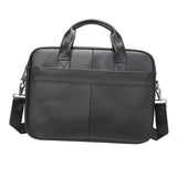 Maxbell Men's Business Briefcase Bag Leather Shoulder Messenger for Computer Office Black
