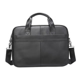 Maxbell Men's Business Briefcase Bag Leather Shoulder Messenger for Computer Office Black