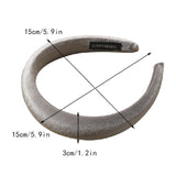 Maxbell Classic Sponge Thick Headbands Puffy Hairbands Headwear for Women Black