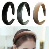 Maxbell Classic Sponge Thick Headbands Puffy Hairbands Headwear for Women Black
