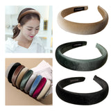 Maxbell Classic Sponge Thick Headbands Puffy Hairbands Headwear for Women Black