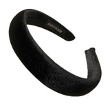 Maxbell Classic Sponge Thick Headbands Puffy Hairbands Headwear for Women Black