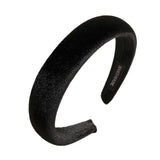 Maxbell Classic Sponge Thick Headbands Puffy Hairbands Headwear for Women Black
