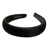 Maxbell Classic Sponge Thick Headbands Puffy Hairbands Headwear for Women Black