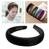 Maxbell Classic Sponge Thick Headbands Puffy Hairbands Headwear for Women Black