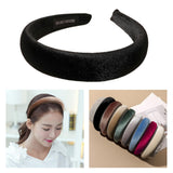 Maxbell Classic Sponge Thick Headbands Puffy Hairbands Headwear for Women Black