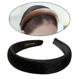 Maxbell Classic Sponge Thick Headbands Puffy Hairbands Headwear for Women Black