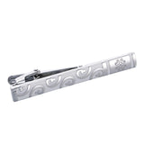 Maxbell Casual Men Tie Clip Bar Clasp Necktie Clasp Pin for Business Office  white